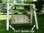 Handcrafted Patio Wooden Swing