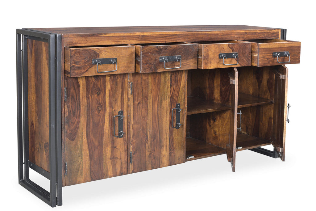 Indian Rosewood 4 Door 4 Drawer Sideboard