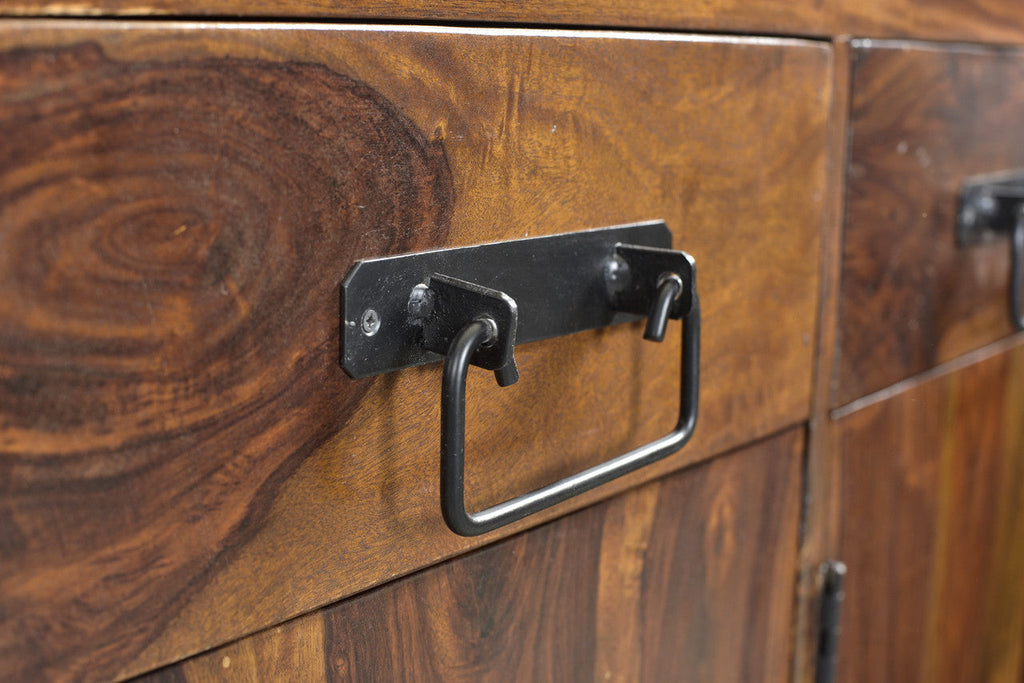 Indian Rosewood 4 Door 4 Drawer Sideboard