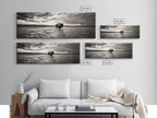 Bison River, Prairie Storm, American West, Framed Canvas Print, Rustic Nature Art, Fall Living Room Decor, Wildlife Photography