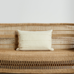 Layered Hand-Felted Merino Wool Throw Pillow
