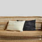 Layered Hand-Felted Merino Wool Throw Pillow