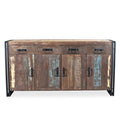 Reclaimed Wood 4 Door 4 Drawer Sideboard