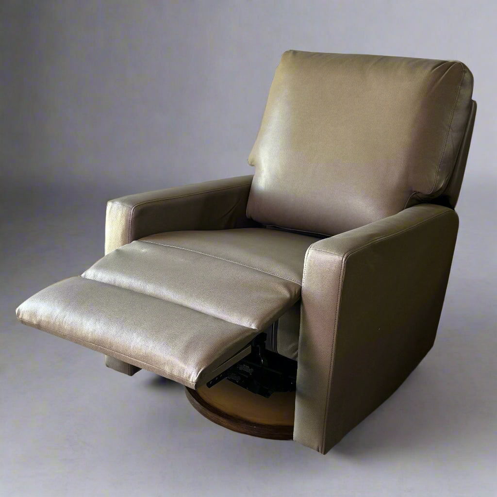 Modern Manual Recliner Chair Light Brown (New Other, Minor Damage)