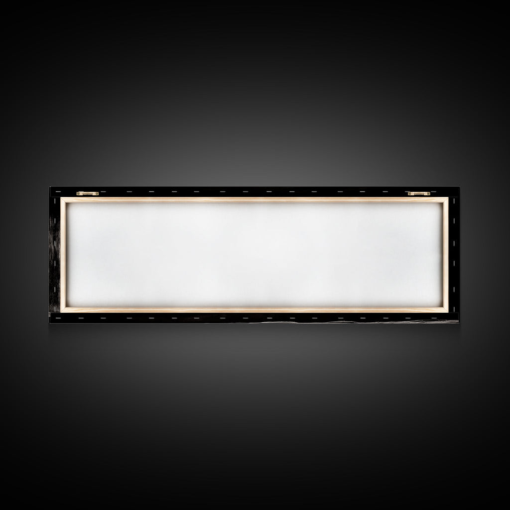 Black White Wagon, rustic decor, panoramic art, moody art, extra wide art, barn landscape oil painting, framed canvas print, living room art