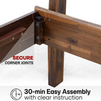 Acacia Solid Wood Bed Frame - Aurora Style for a Stylish Bedroom