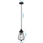 DecorBites™ Adjustable Industrial Wall Light Rustic Wire Metal Cage Sconce