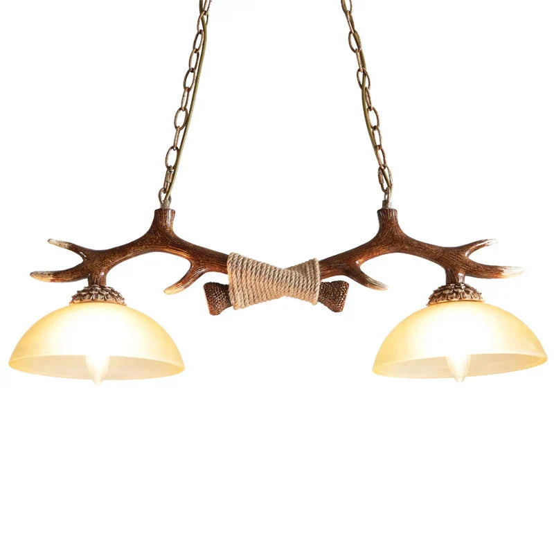 DecorBites™ Antler Resin Chandelier: Nordic Pendant Light for Living/Dining Room, Bar, Cafe