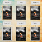 Firewood Blaze, Autumn Campfire, Outdoor Canvas Print, Cozy Cabin Wall Art, Rustic Nature Decor, Adventure Wall Accent
