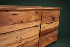 Reclaimed Wormy Chestnut - 6-Drawer Dresser - Drawers
