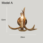 DecorBites™ Antler Chandelier: Resin Deer Horn Pendant Lighting for Home, Restaurant, Hotel
