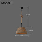 DecorBites™ Industrial Rustic Pendant Lights Indoor Lamp for Living Dining Room Home Décor