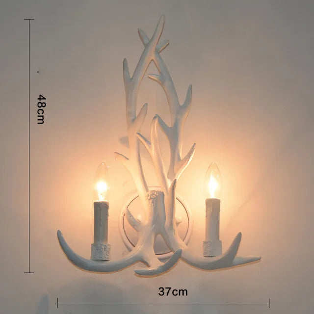DecorBites™ Antler Chandelier: Resin Deer Horn Pendant Lighting for Home, Restaurant, Hotel