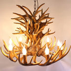 DecorBites™ Antler Chandelier Ceiling Lamp Mid Century Modern Lighting