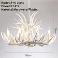 DecorBites™ Antler Chandelier: Resin Deer Horn Pendant Lighting for Home, Restaurant, Hotel