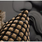 DecorBites™ Ivory Tawny Rabbit Fur Handmade Throw Pillow Covers - Modern Luxury Decor