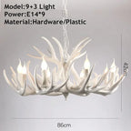 DecorBites™ Antler Chandelier Ceiling Lamp Mid Century Modern Lighting