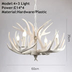 DecorBites™ Antler Chandelier Ceiling Lamp Mid Century Modern Lighting