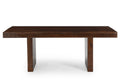 Solid Dark Mango Wood Dining Table - 80"