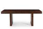 Solid Dark Mango Wood Dining Table - 80"