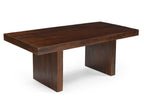 Solid Dark Mango Wood Dining Table - 80"