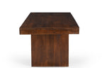 Solid Dark Mango Wood Dining Table - 80"