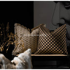 DecorBites™ Ivory Tawny Rabbit Fur Handmade Throw Pillow Covers - Modern Luxury Decor