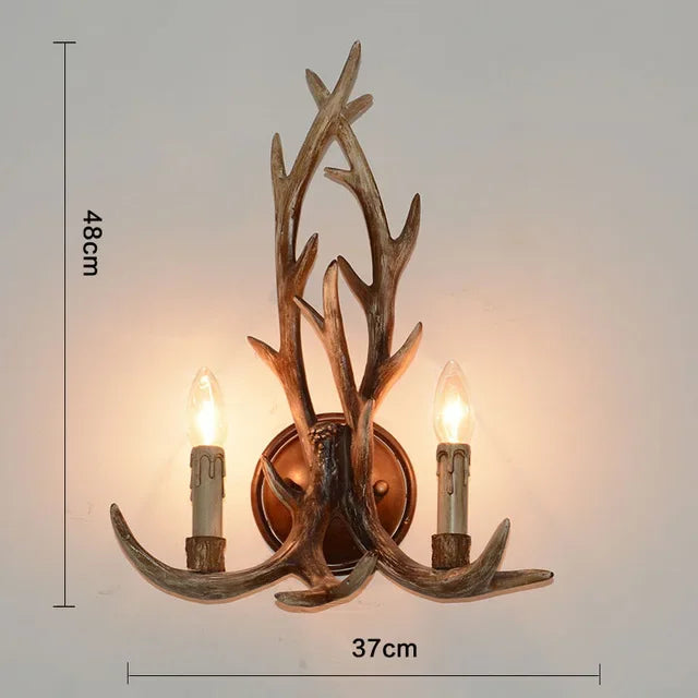 DecorBites™ Antler Chandelier Ceiling Lamp Mid Century Modern Lighting