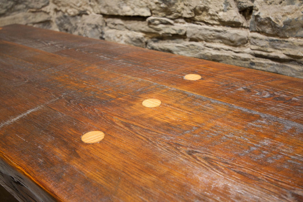 FREE SHIPPING - Timber Bench, Entryway Bench, Hall Bench, Solid Slab Bench, Reclaimed Wood Bench, Farmhouse Bench, Wood Тimber Bench, Rustic