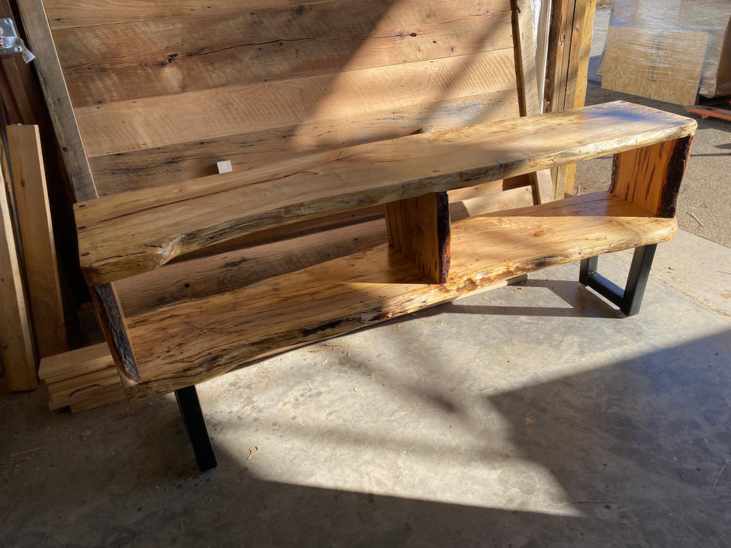 Live Edge Wood Media Console, TV Stand Console, Media Entertainment Cabinet, Live Edge Slab Furniture, Boho Wood TV Media Cabinet, TV Shelf