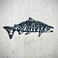 Metal Salmon Mountain Stars Wall Art