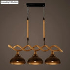 DecorBites™ Sophie's Rustic 3-Light Island Pendant with Beige Hemp Rope Shade for Restaurant Suspension Light