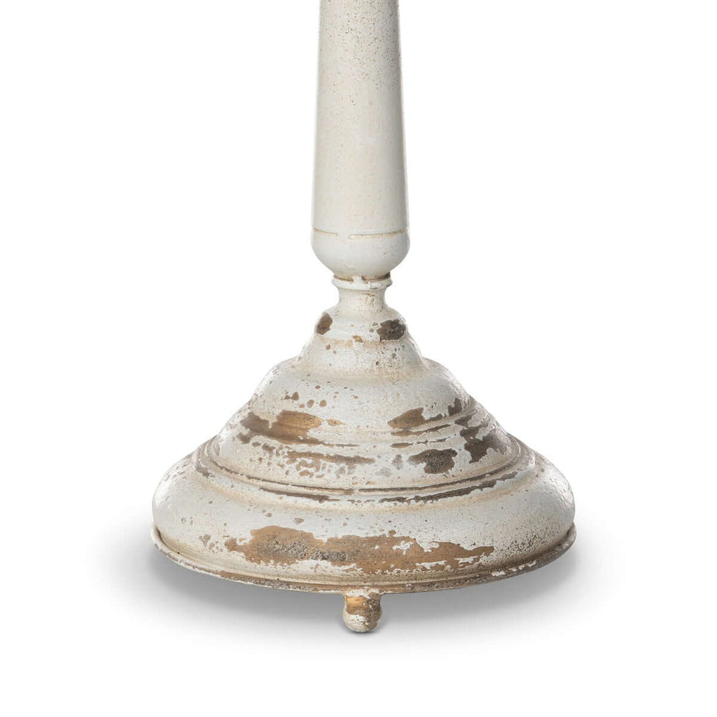 Tall Vintage Table Lamp with Black and Gold Shade